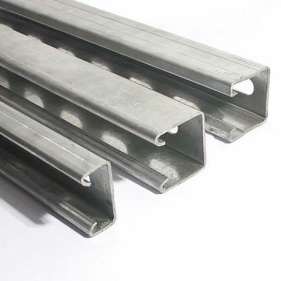 2 Inch Hole Spacing 10 Feet Length Solid Strut Channel with 14 Holes for Construction Support